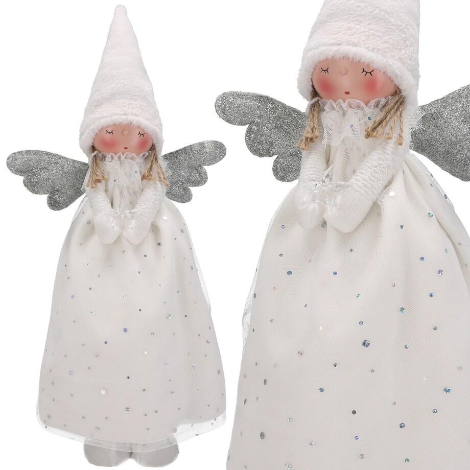 SKRZAT świąteczny aniołek gnom na święta figurka