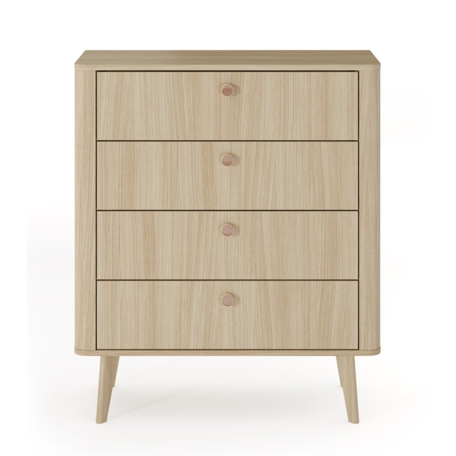 Komoda mała 88 KIKI na drewnianych nogach 4S