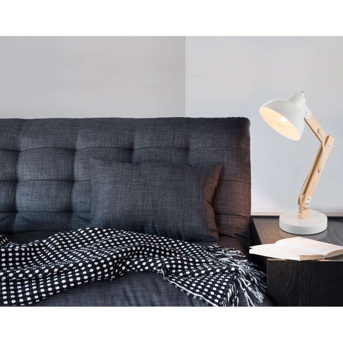 LAMPKA biurkowa TONGARIRO 21502 Globo nocna LAMPA stołowa biała