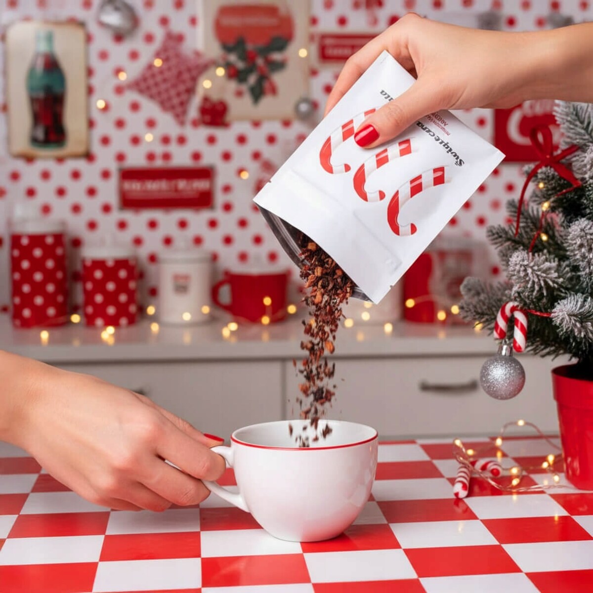 ŚWIĄTECZNY PREZENT HERBATA OWOCOWA ADWENTOWA O SMAKU POMARAŃCZY Z CYNAMONEM - UPOMINEK NA MIKOŁAJA ŚWIĘTA GWIAZDKĘ BOŻE NARODZENIE POD CHOINKĘ DLA KOBIETY FACETA