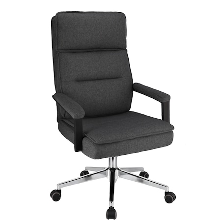 Fotel biurowy SEGO tkanina ciemny szary