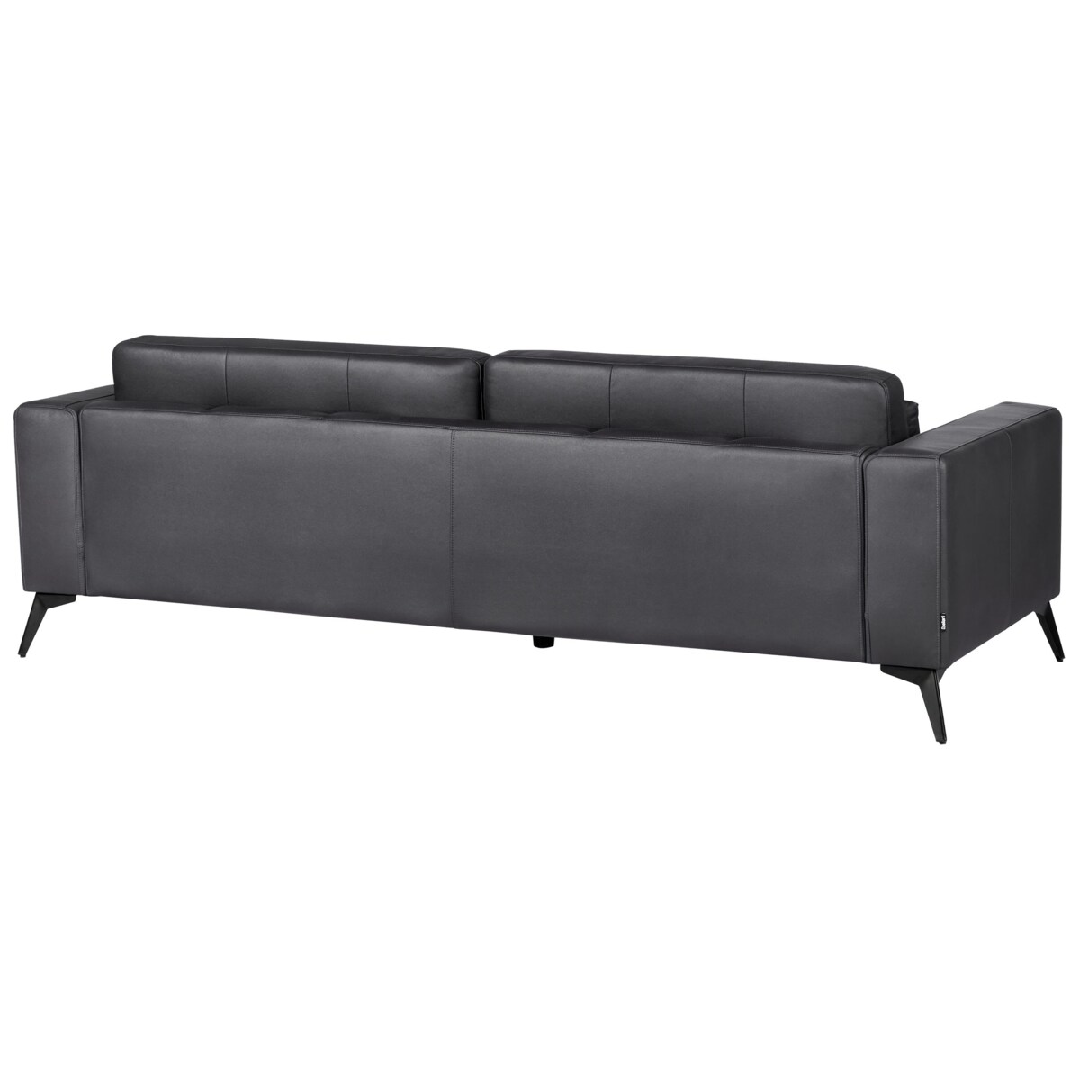 Sofa 3-osobowa ekoskóra czarna ANGE