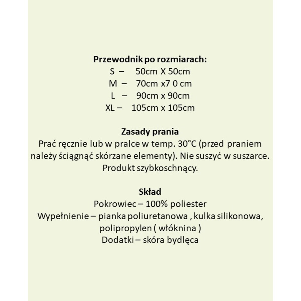LEGOWISKO NERO 105X105 CM ROZMIAR XL GRANAT