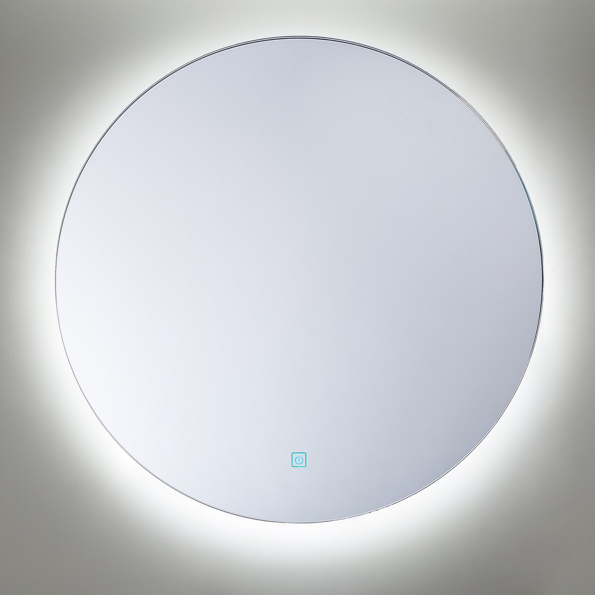 Lustro łazienkowe LED CALLAC 60 cm 60 cm Srebrny