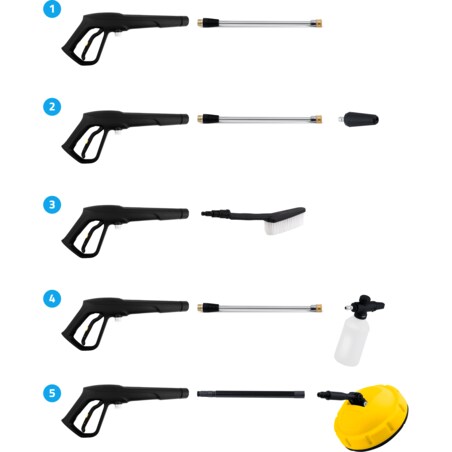 Myjka ciśnieniowa 2500W 350 bar zestaw Humberg