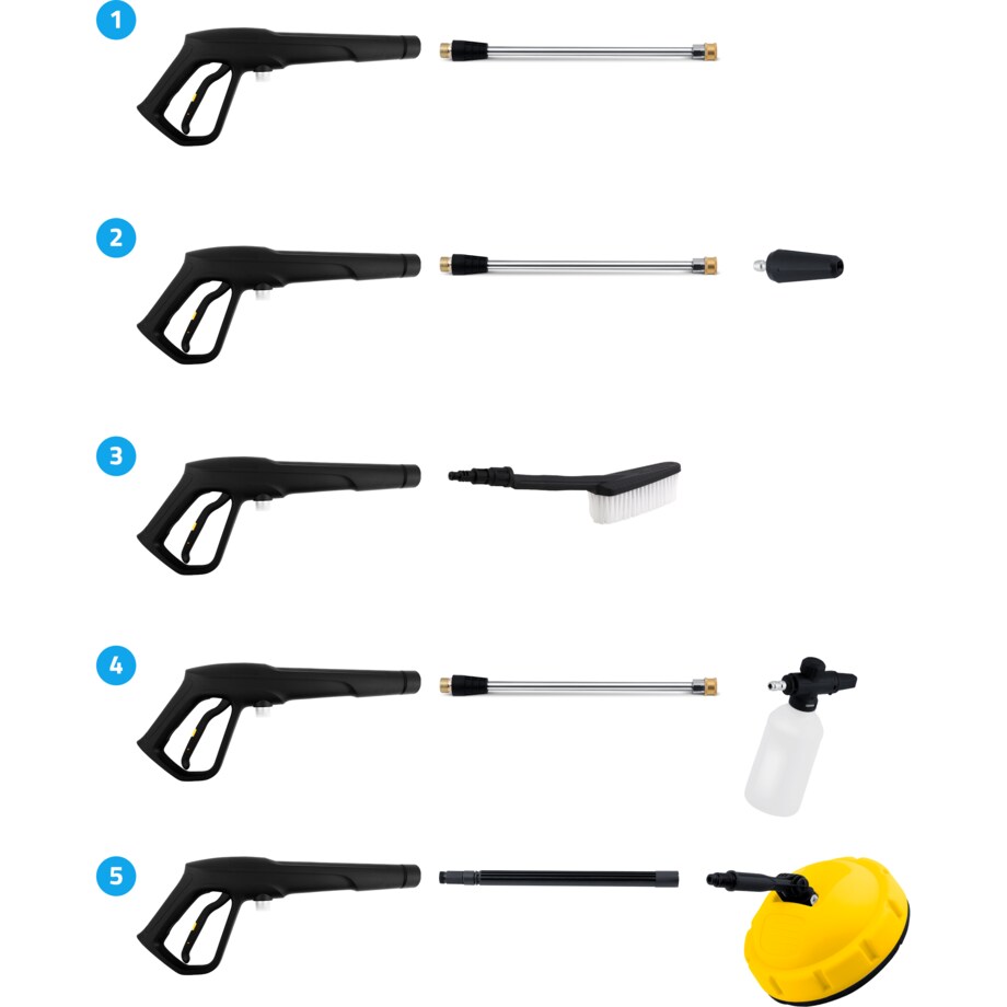 Myjka ciśnieniowa 2500W 350 bar zestaw Humberg