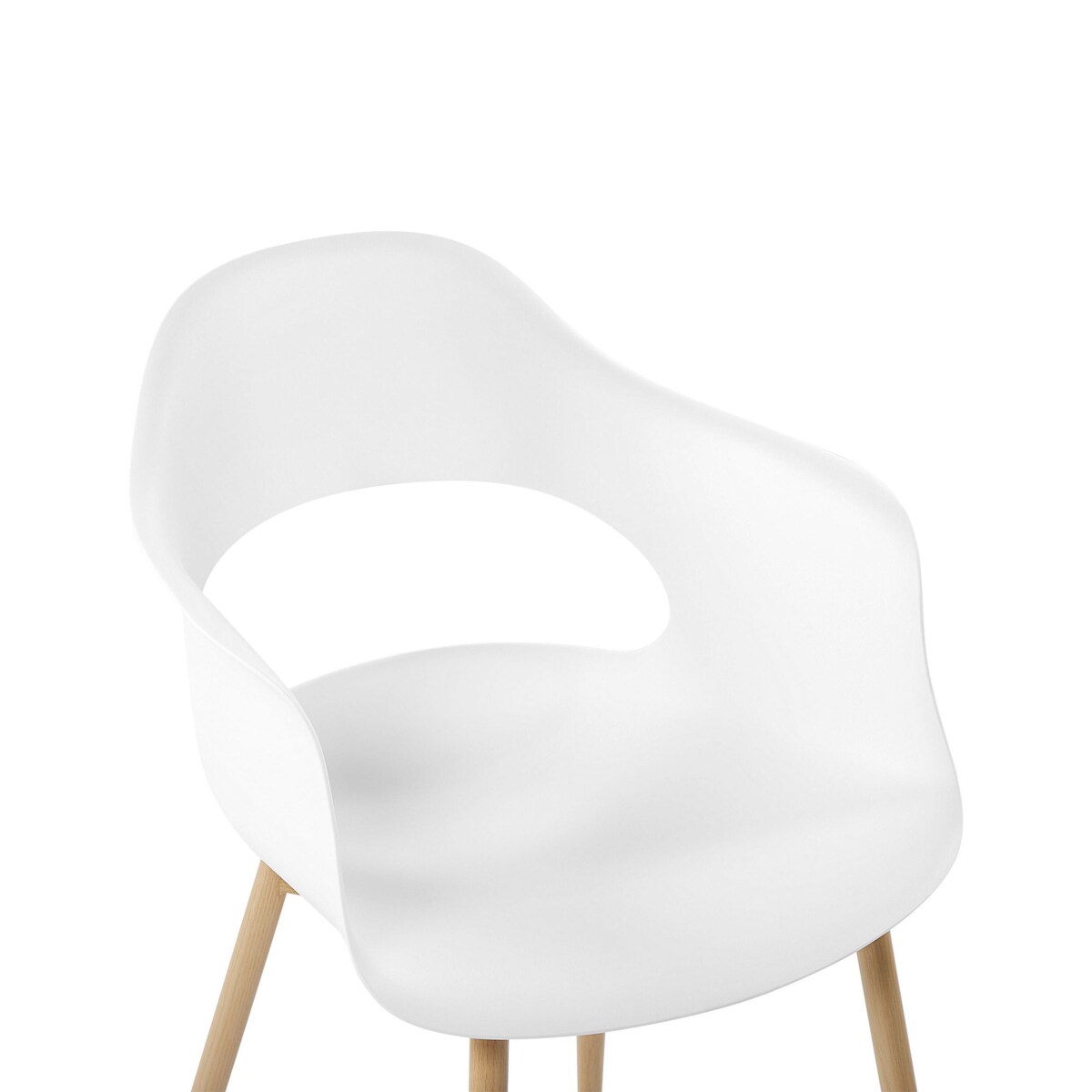 Zestaw 2 krzeseł do jadalni UTICA Biały