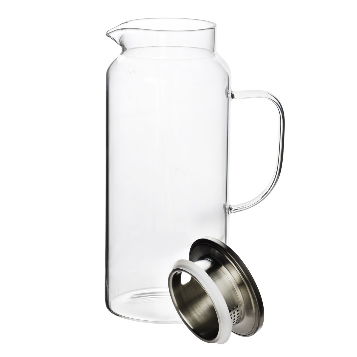 MODERN KITCHEN Dzbanek z pokrywką ze szkła borokrzemowego 1.9L 8x10.5x25.5cm