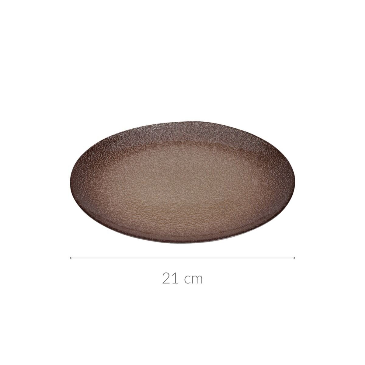 Szklany talerz deserowy BERYT, Ø 21 cm