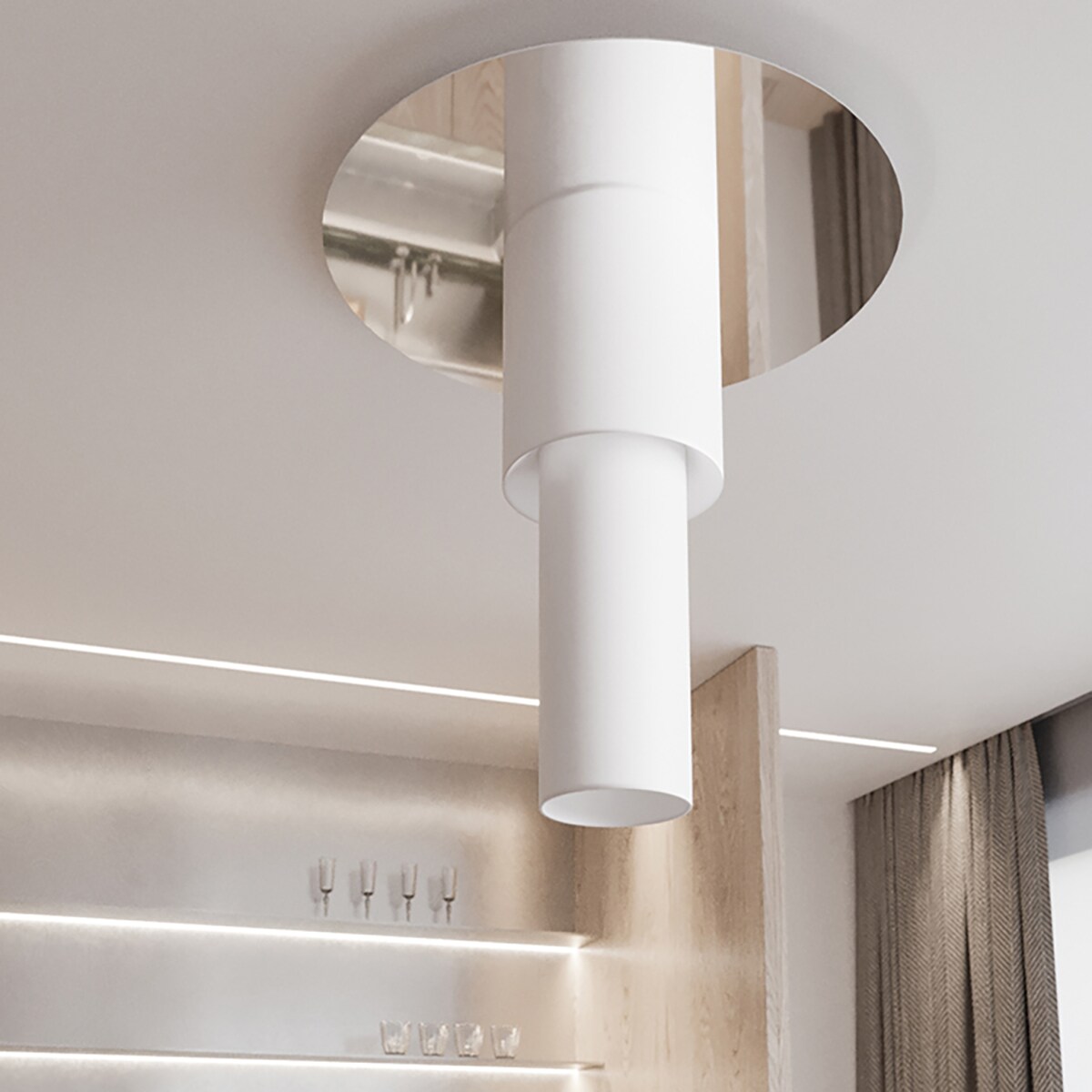 Plafon TVAROR biały