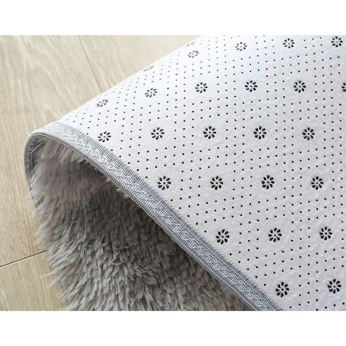 Dywan pluszowy jasny szary mięciutki 300x200 cm