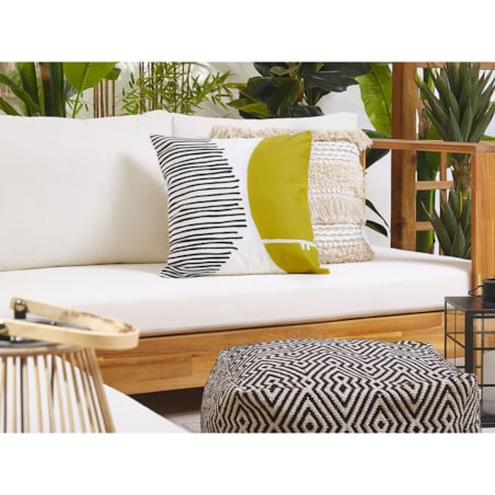 2 poduszki ogrodowe w abstrakcyjny wzór 45 x 45 cm wielokolorowe PELAGO