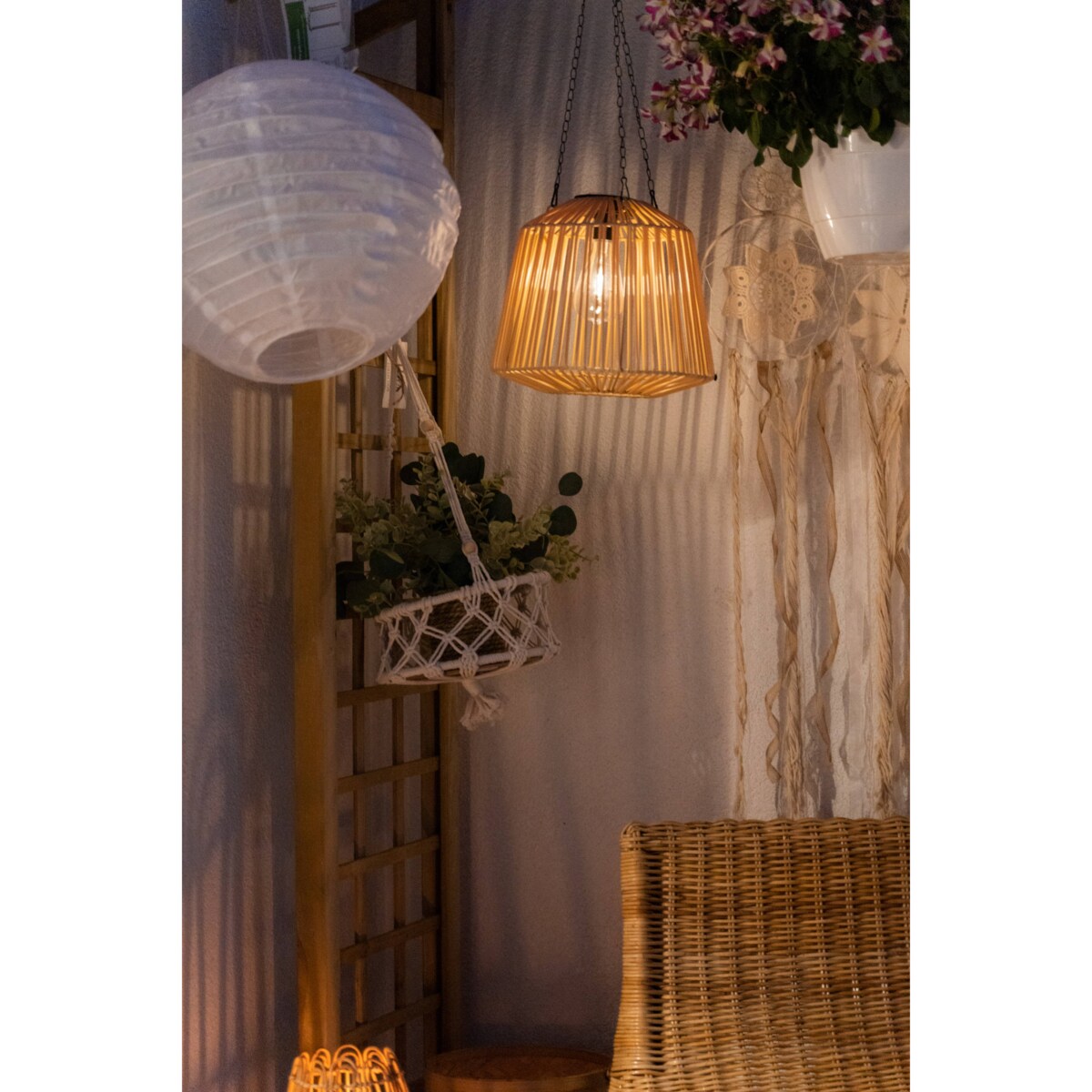 Lampion solarny do ogrodu PARTY, Ø 40 cm