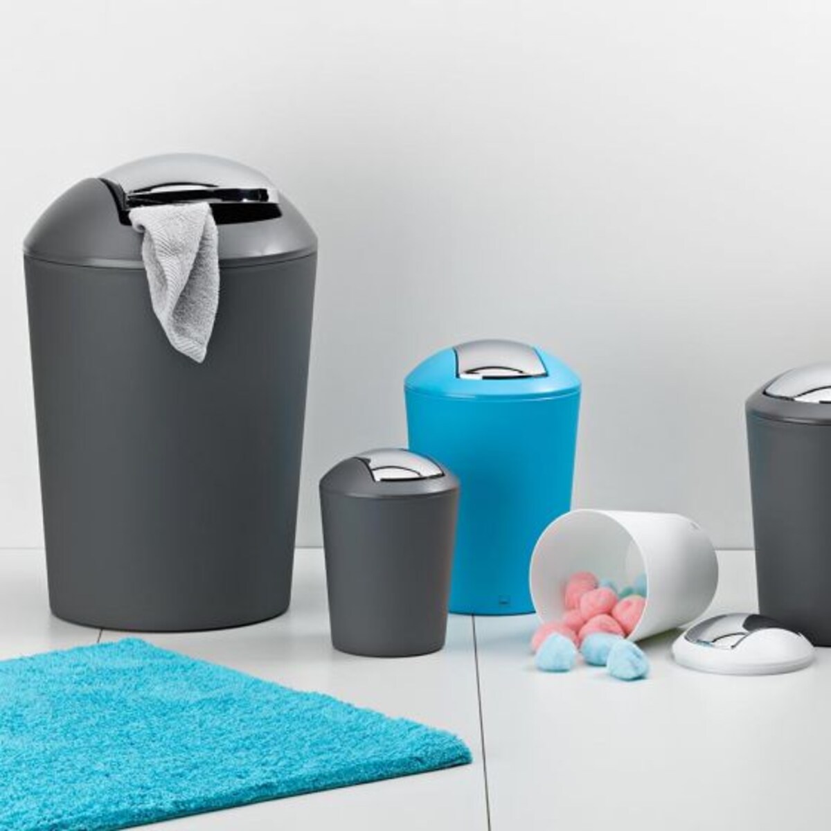 Kosz na śmieci 5 l (biały) Marta Kela