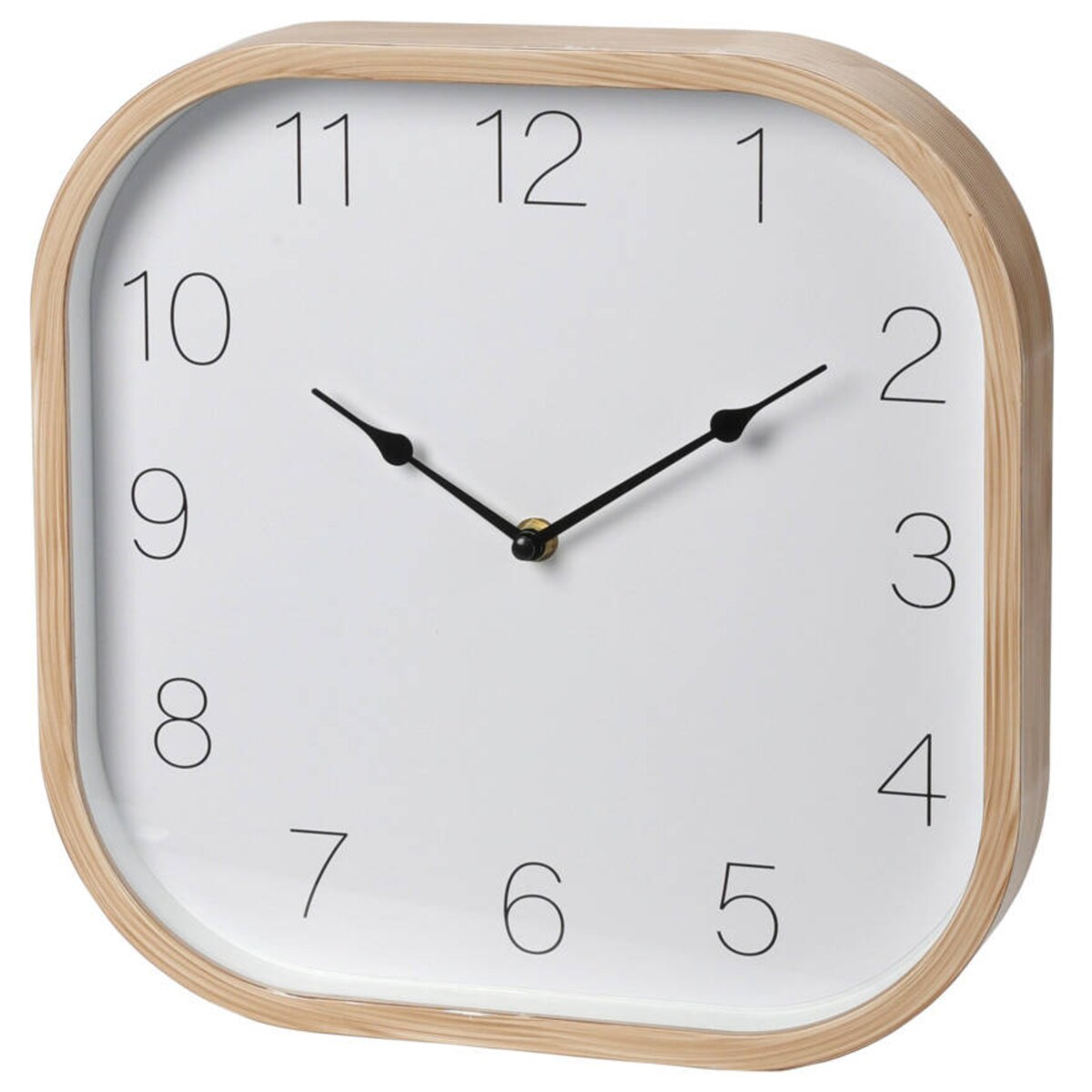 Zegar z ramką z imitacji drewna