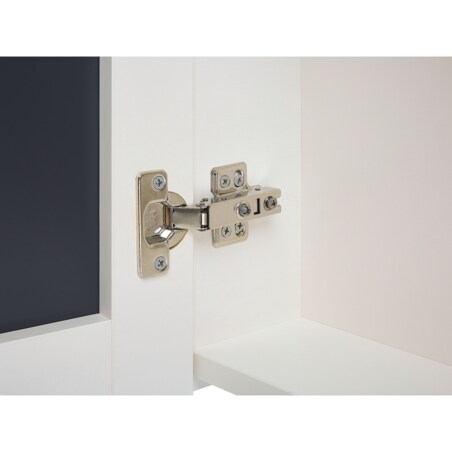 Szafka łazienkowa wisząca z lustrem 60 x 60 cm biała NAVARRA