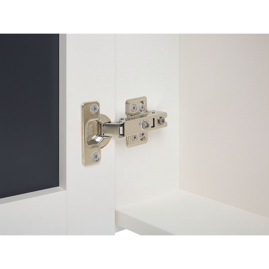 Szafka łazienkowa wisząca z lustrem 60 x 60 cm biała NAVARRA