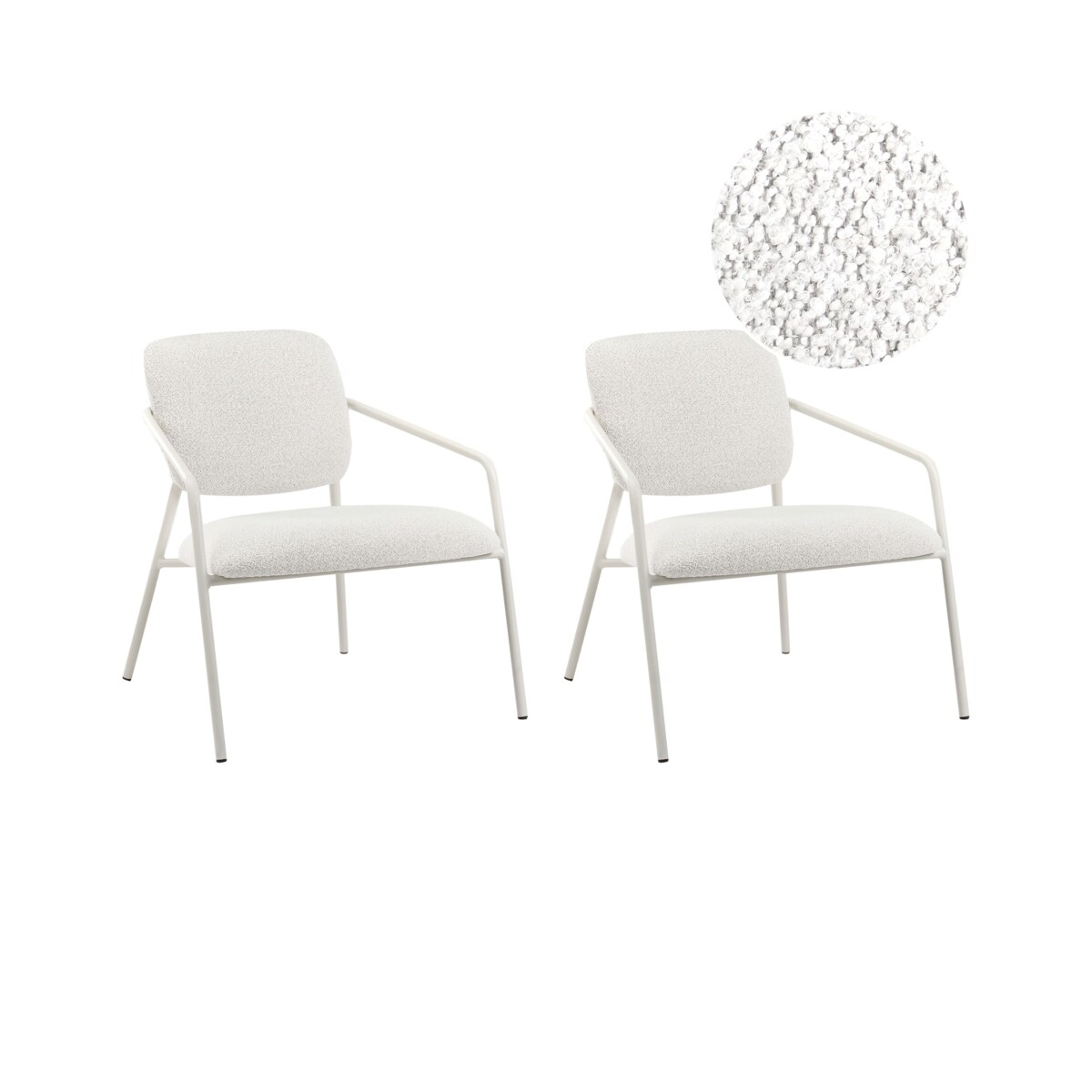 Zestaw 2 foteli LOA Złamana biel