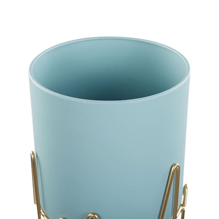 Donica na nóżkach KALANDRA 19 cm Błękitny Metal