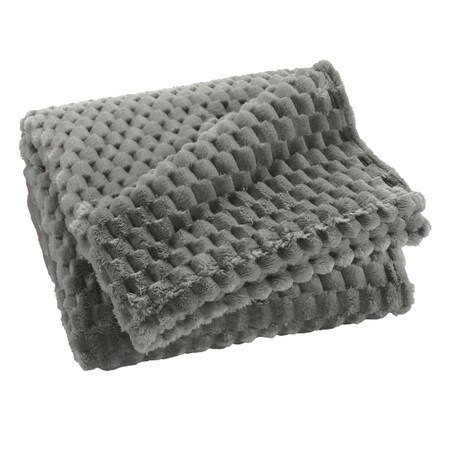 Narzuta na łóżko pikowana 150x125 cm AGOGE szara