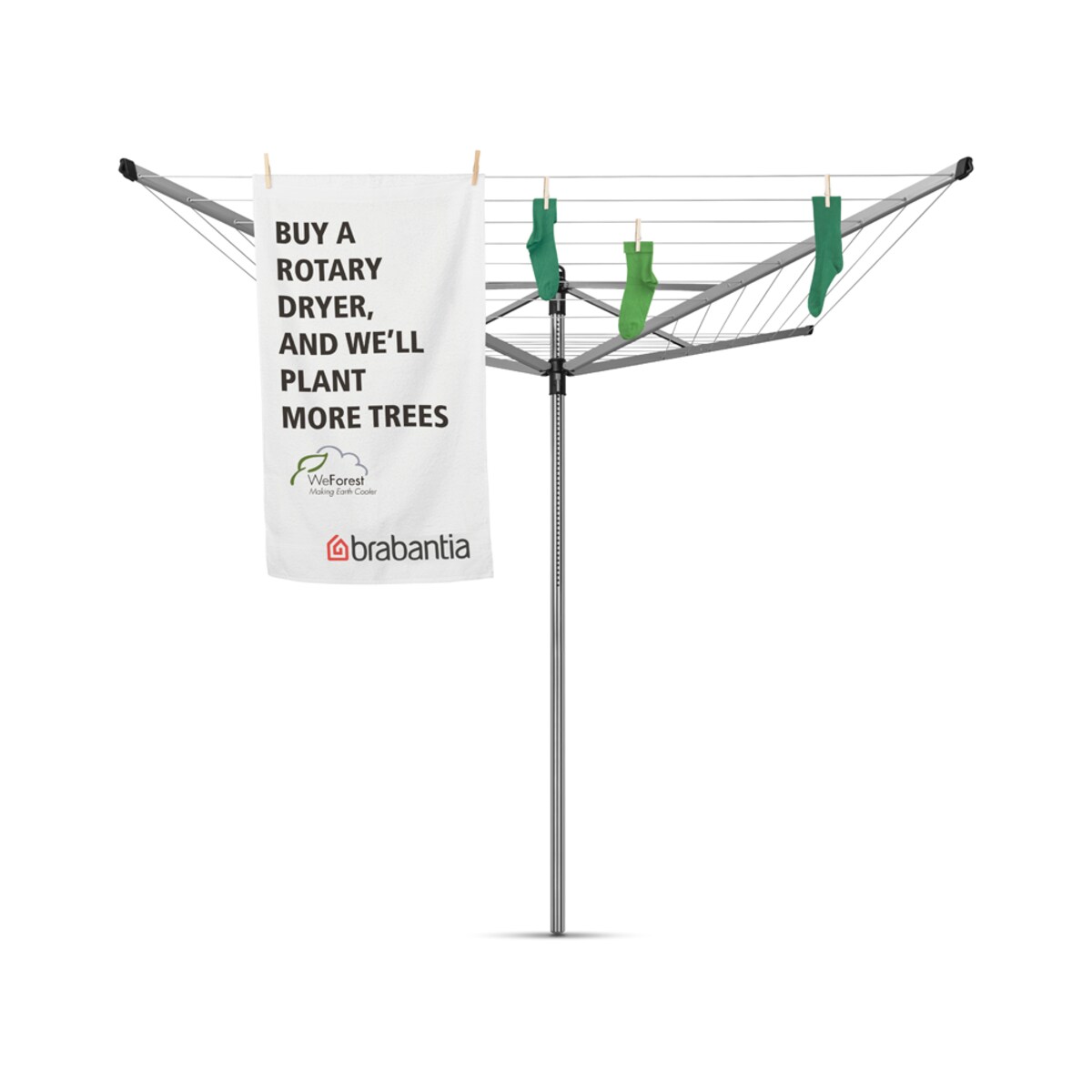 Suszarka Lift O Matic 40m metaliczny szara do grunta 310928