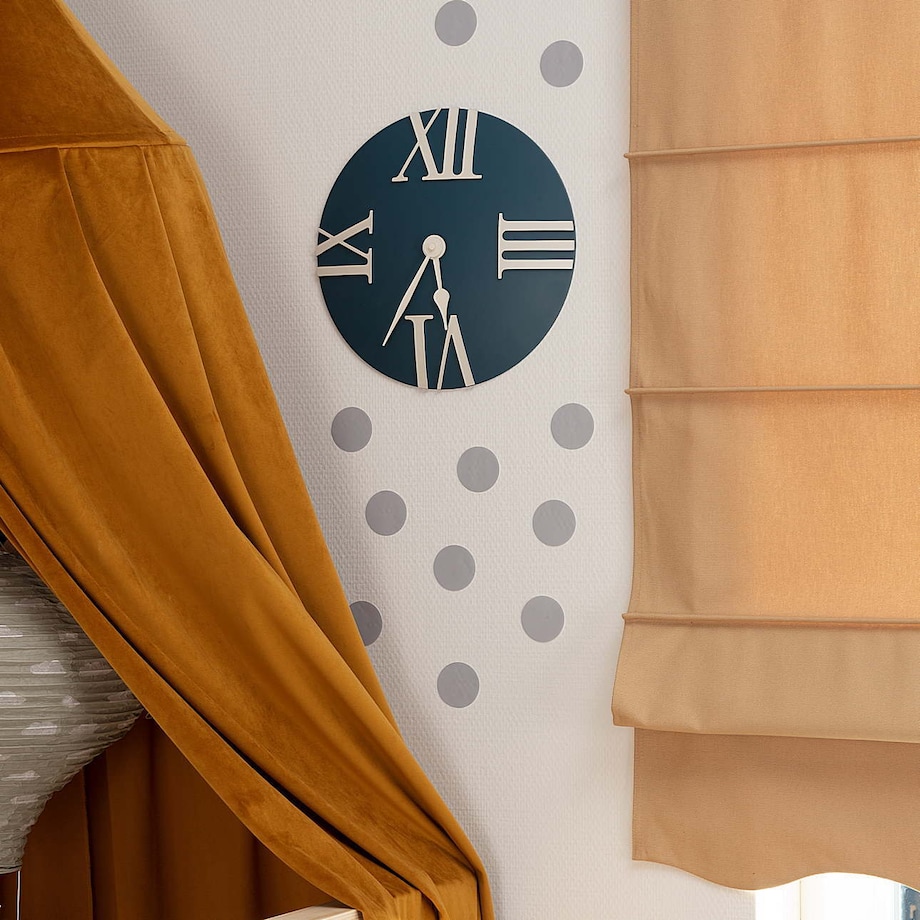 Zegar Retro blue, 30x3x30cm