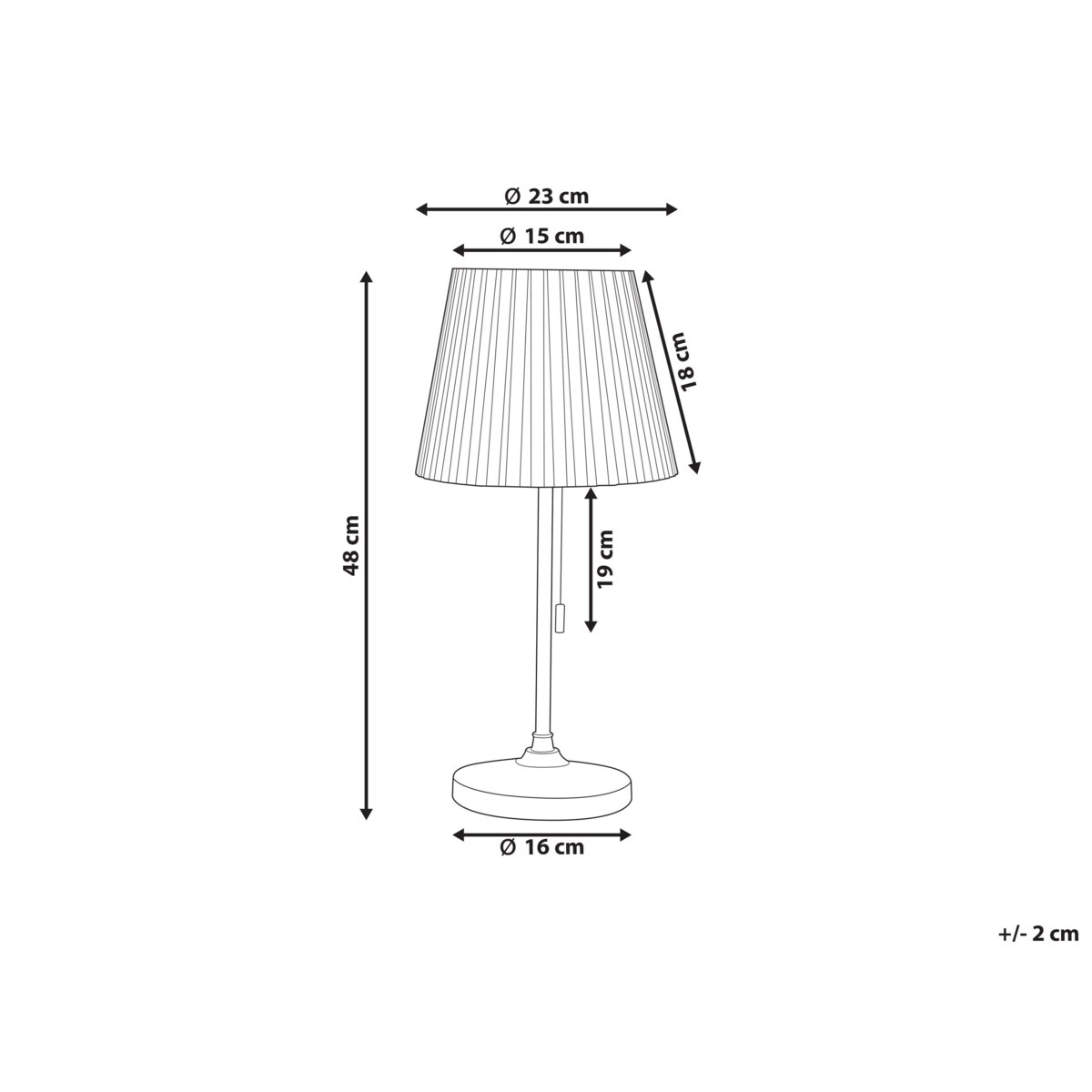Lampa stołowa mosiężno-biała TORYSA