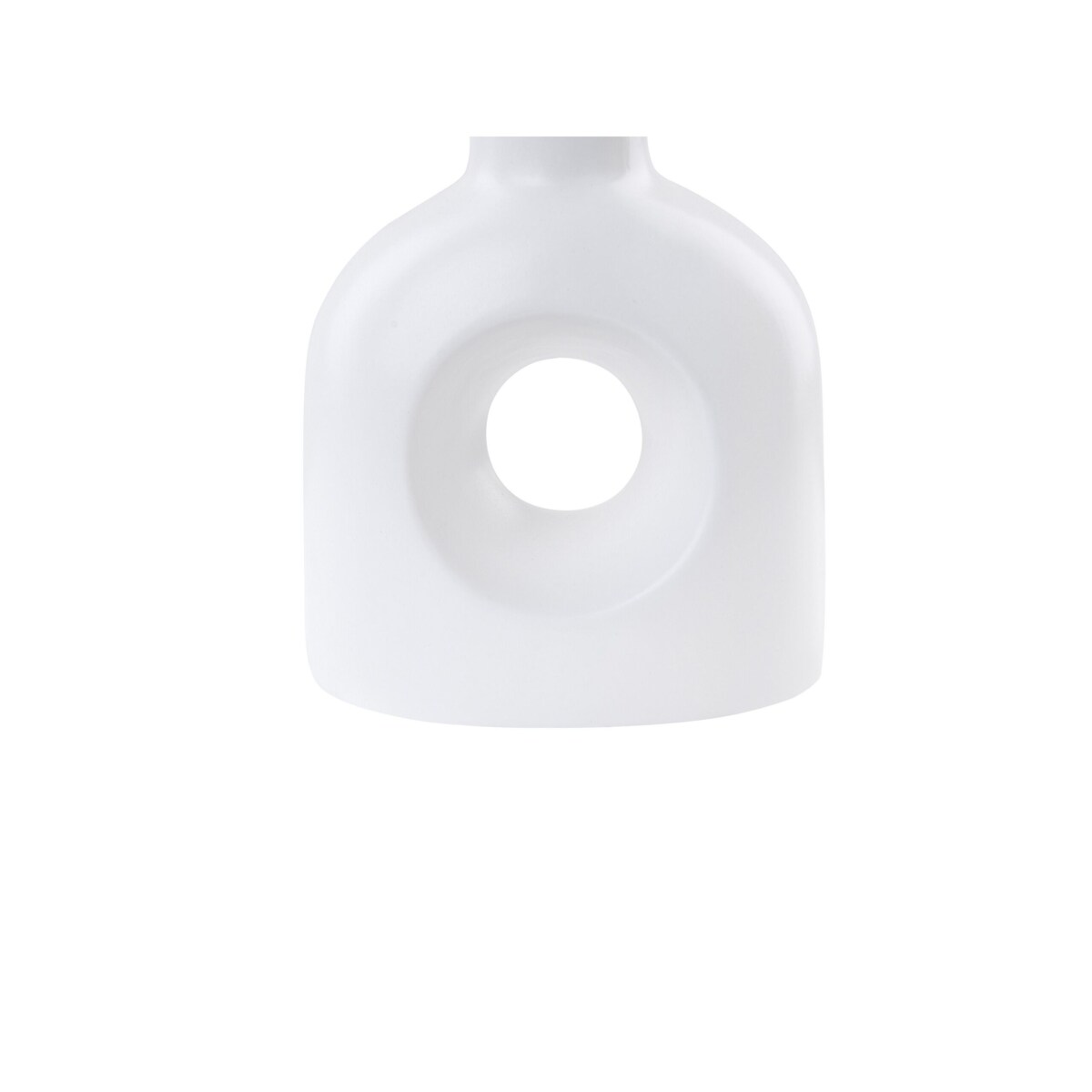 Wazon na kwiaty ceramiczny biały THEBES