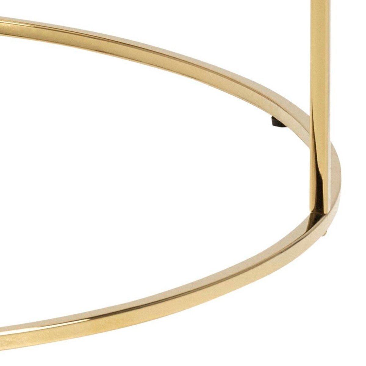 Stolik kawowy Bolton okrągły marmur/złoty