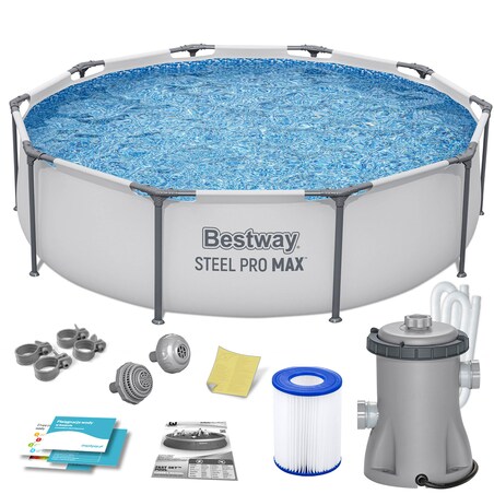Basen ogrodowy stelażowy 305x76cm Bestway 9w1