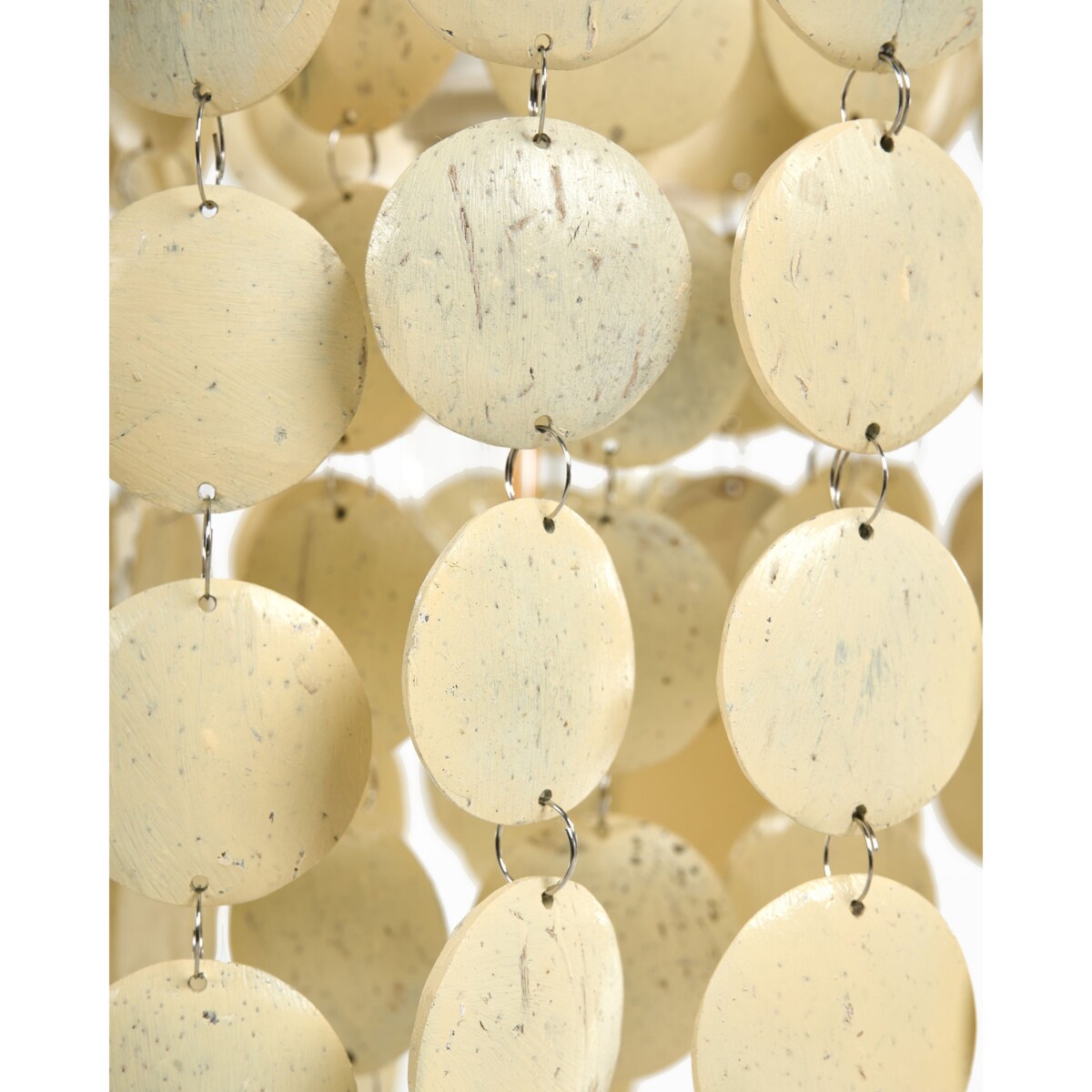 Żyrandol PARANGI Skorupa kokosa Jasnobeżowy