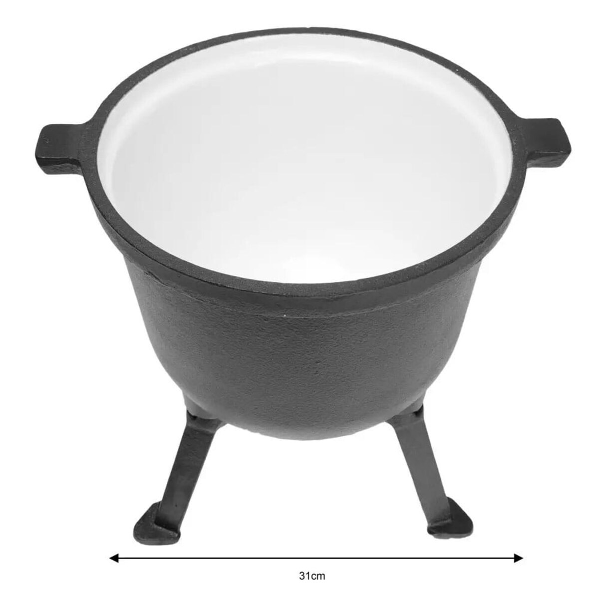 Kociołek żeliwny myśliwski 8L emaliowany na ognisko KINGHOFF