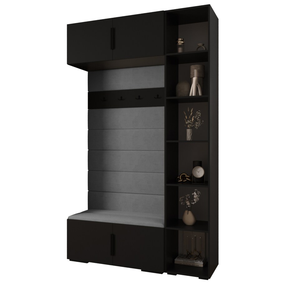 Garderoba do przedpokoju INOVA 1 Z20 czarny+czarny+manila16