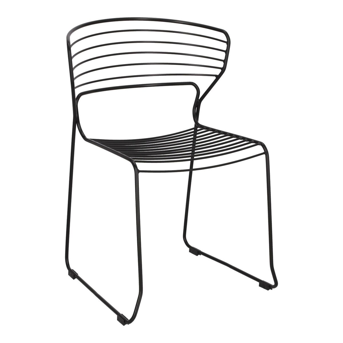 Krzesło metalowe Krzesło Hilly czarne