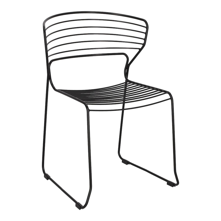 Krzesło metalowe Krzesło Hilly czarne