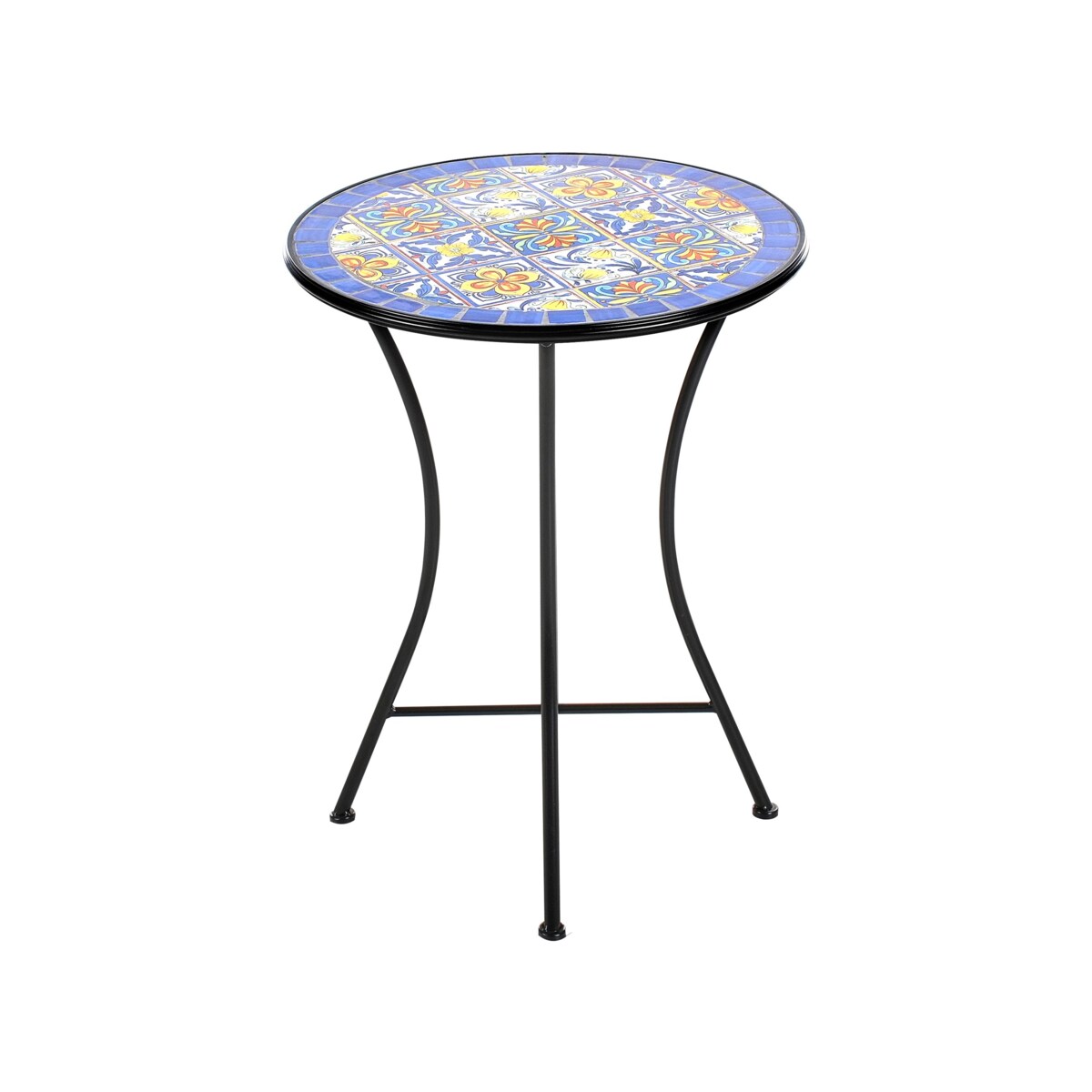 Zestaw mebli balkonowych Składane CORIANO Metal Czarny