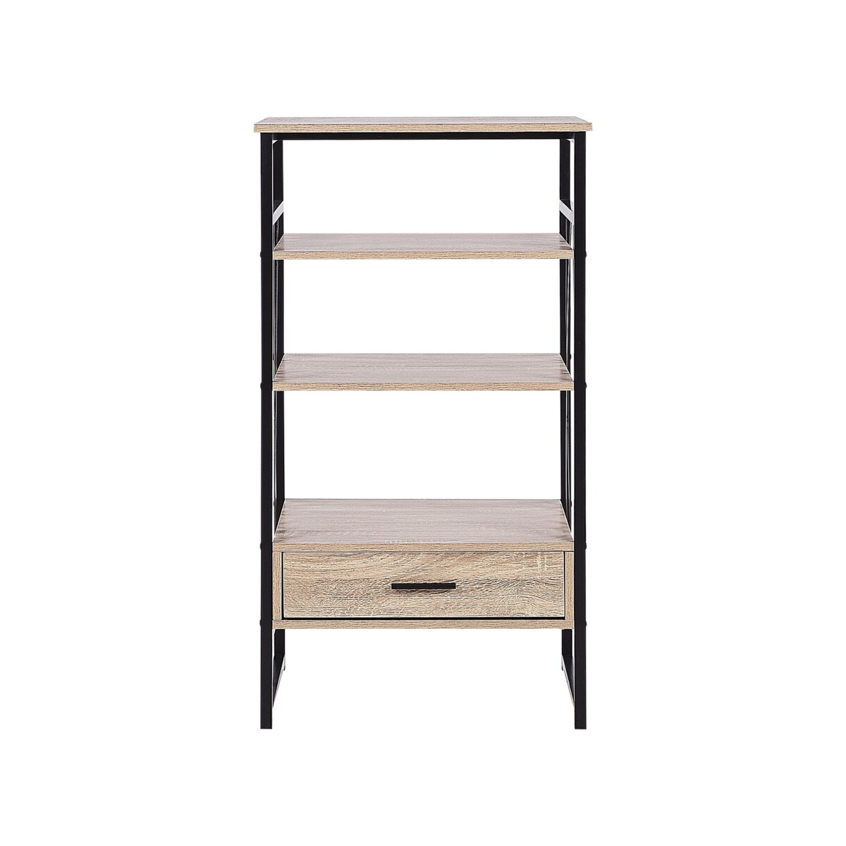 Regał 3 półki jasne drewno KEENE