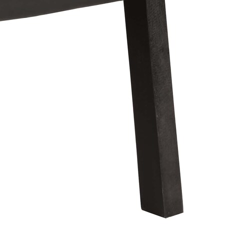 vidaXL Fotel, czarny, skóra naturalna