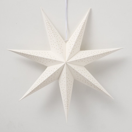 Ozdoba - gwiazda bambusowa Ø 40x8,6 cm SAKANNA biała