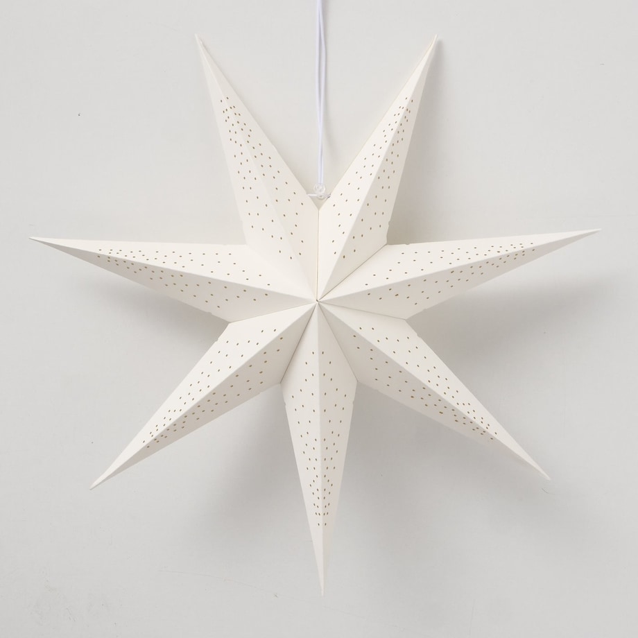 Ozdoba - gwiazda bambusowa Ø 40x8,6 cm SAKANNA biała
