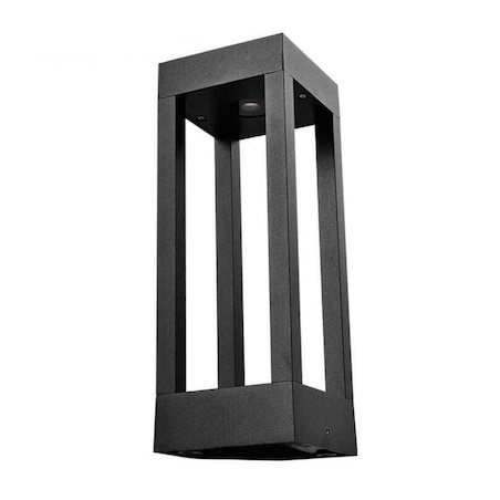 Stojąca LAMPA zewnętrzna QUBE ABIGALI-GLQ400WW 7W Abigali ogrodowa OPRAWA metalowa LED 7W 3000K outdoor IP65 czarna