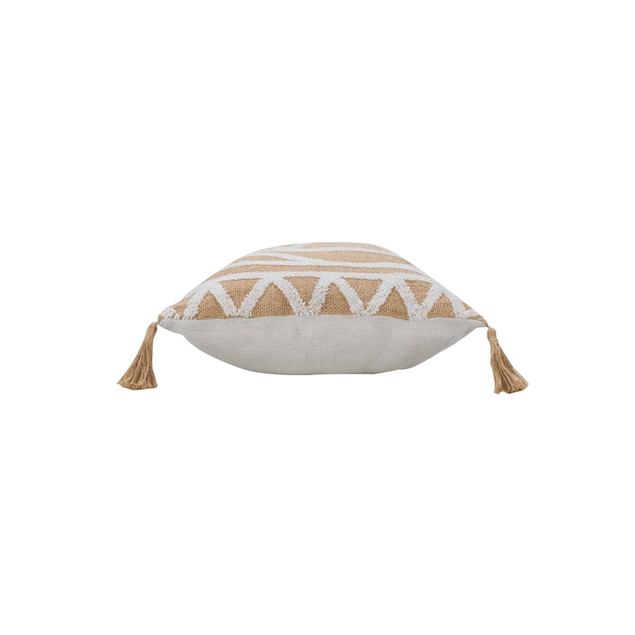 Ozdobna poduszka z juty i polibawełny ASMARA, 30 x 50 cm