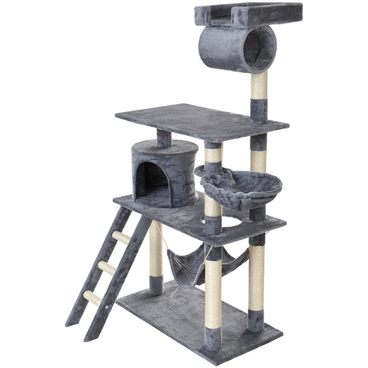 Drapak dla kota wieża legowisko domek z hamakiem 141 cm Funfit