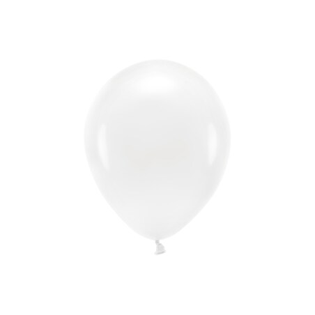Balony Eco 26cm pastelowe, biały (1 op. / 100 szt.)