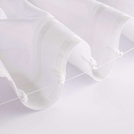 Firana na taśmie wave 300x265 ecru natural look