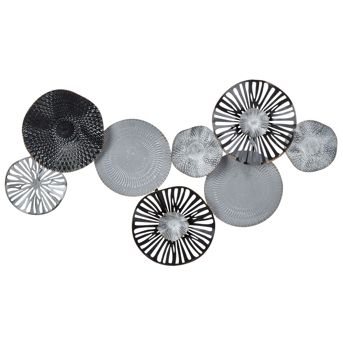 Dekoracja ścienna czarna z szarym TENNESSINE