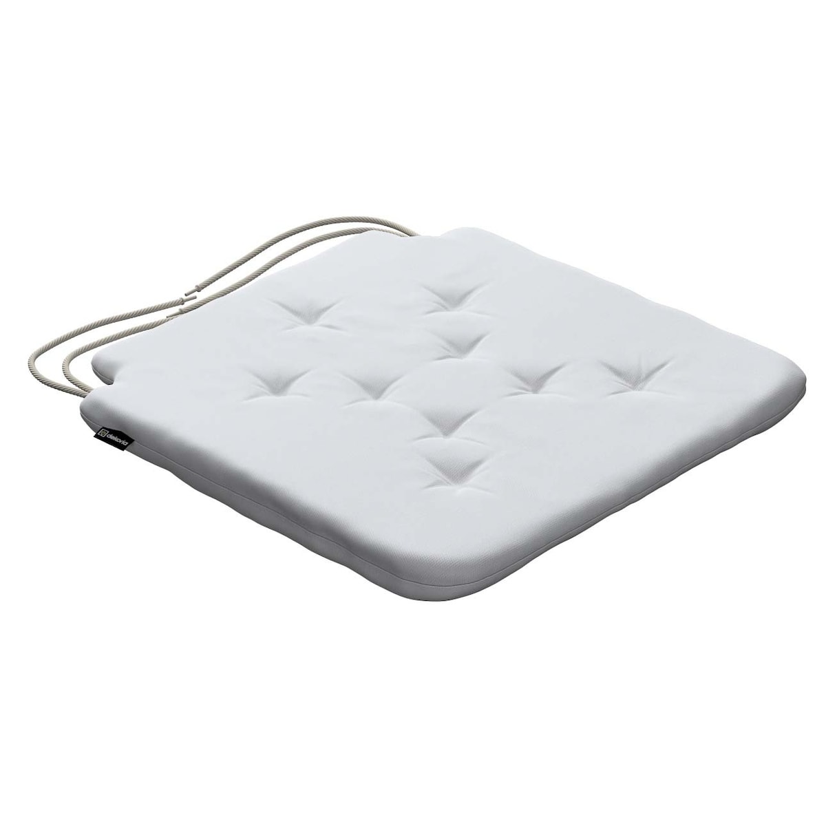 Poduszka na krzesło Olek, biały, 42 x 41 x 3,5 cm, Loneta