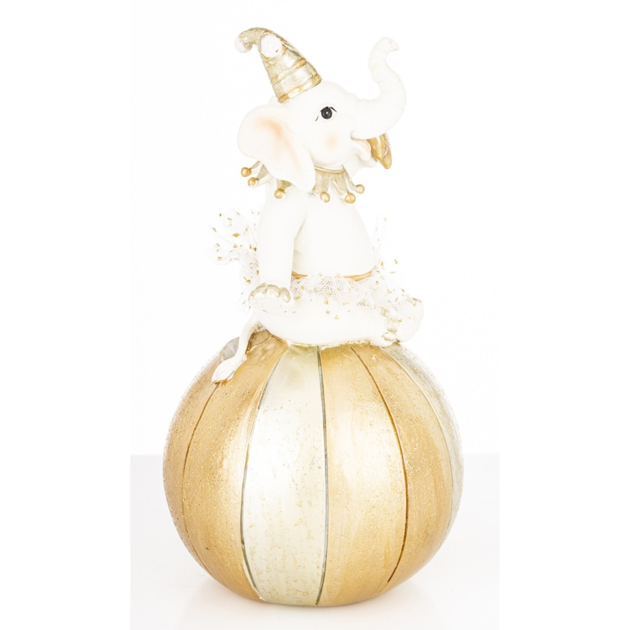 Figurka - słoń na piłce 18,5x9,5x9,5 cm CIRCO-2