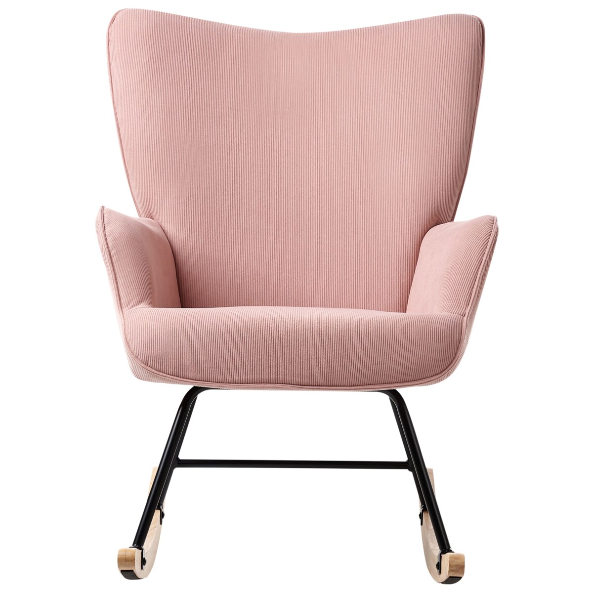 Fotel bujany ARSET Sztruks Różowy