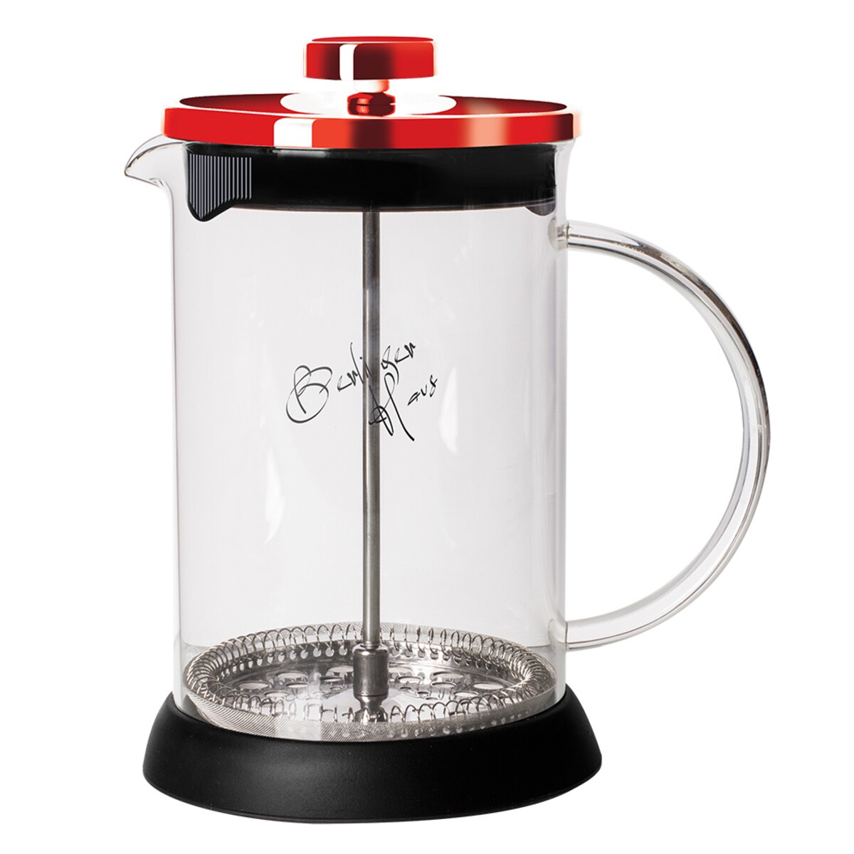 Zaparzacz tłokowy do herbaty kawy 350ml French Press BERLINGER HAUS Metallic Burgundy